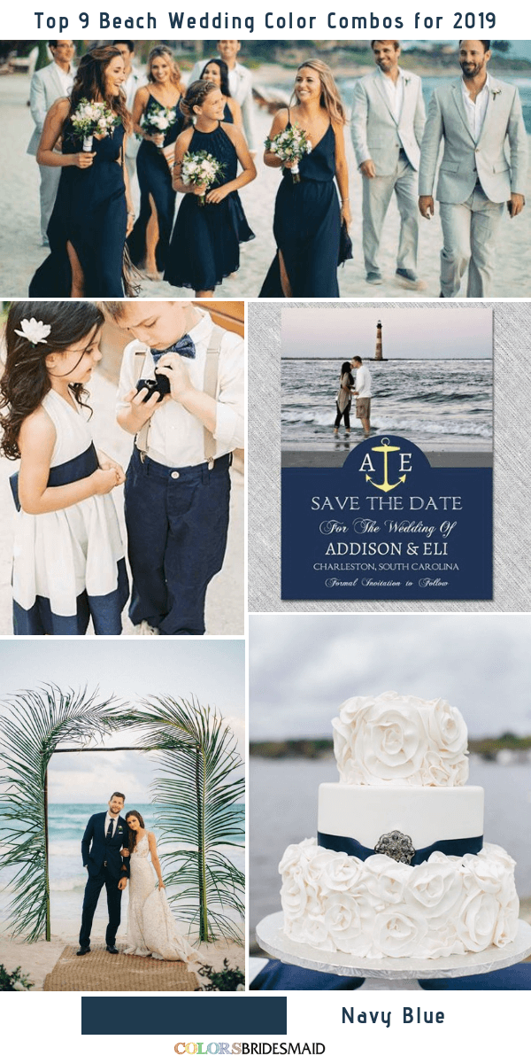 Top 9 Beach Wedding Color Combos Ideas for 2019 -   17 wedding Themes beach
 ideas