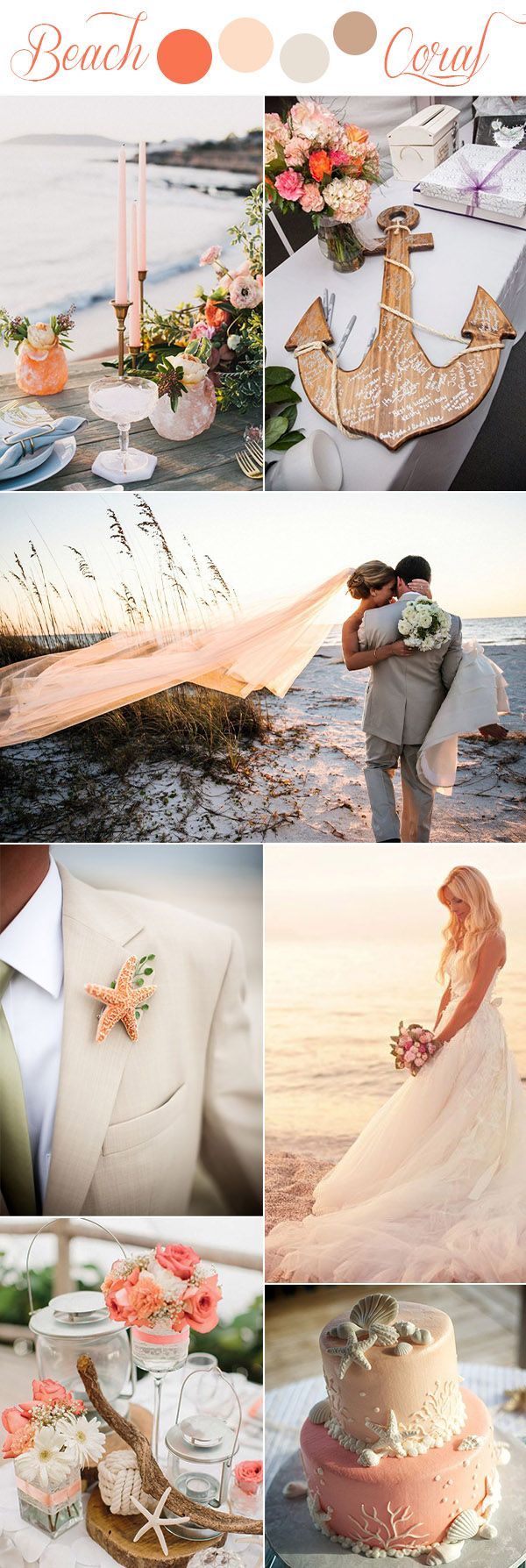 7 Gorgeous Rustic Romantic and Elegant Wedding Ideas & Color Palettes -   17 wedding Themes beach
 ideas