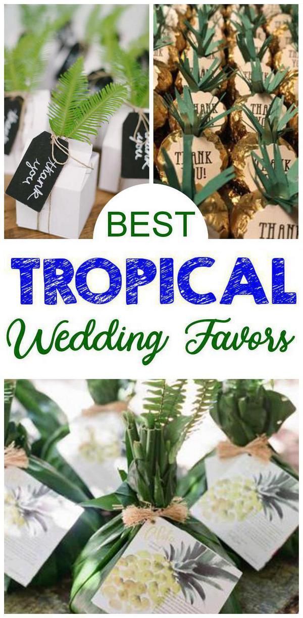 Tropical Wedding Favors -   17 wedding Themes cheap
 ideas