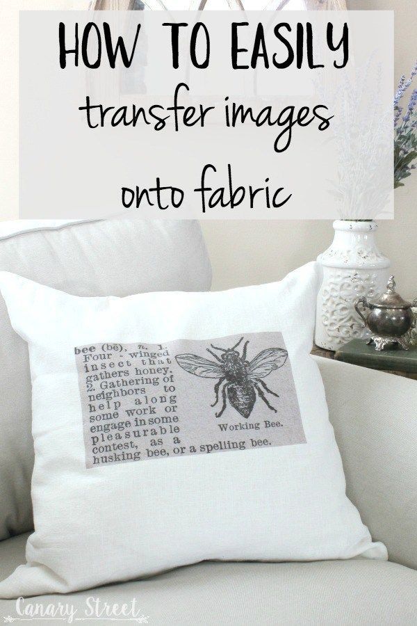 How To Easily Transfer Images Onto Fabric -   18 fabric crafts Pillows fun
 ideas