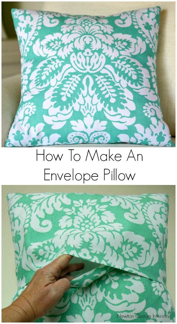 How To Make An Envelope Pillow -   18 fabric crafts Pillows fun
 ideas