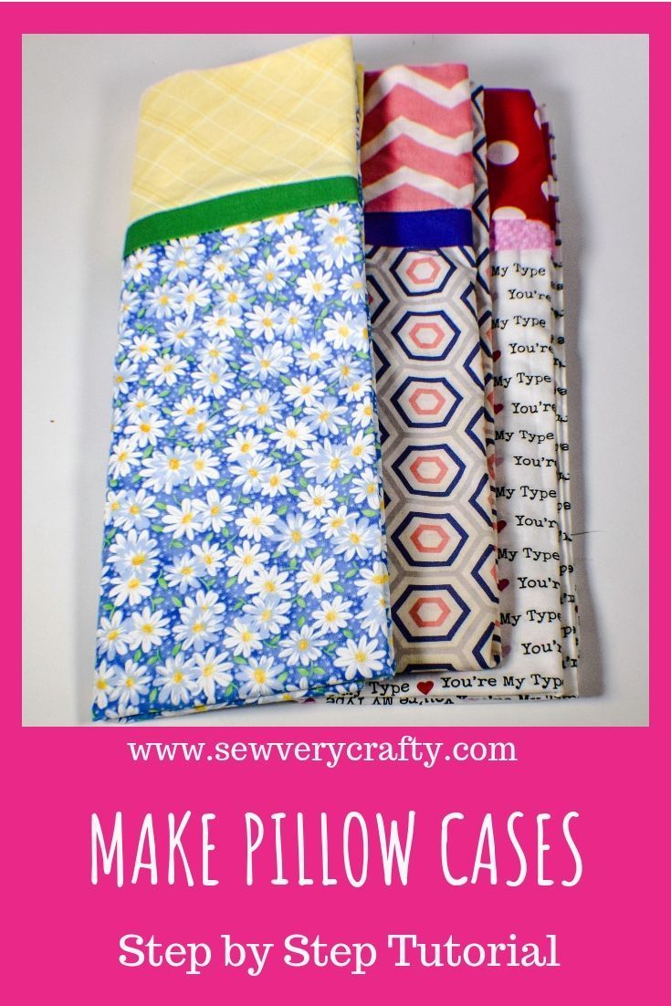 How to Make a Pillow Case in 5 Easy Steps -   18 fabric crafts Pillows fun
 ideas