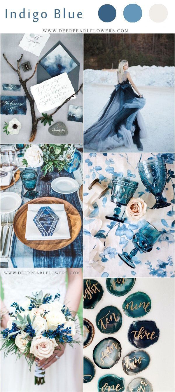 Top 10 Blue Wedding Color Palettes We Love for 2019 -   18 wedding Colors blue
 ideas