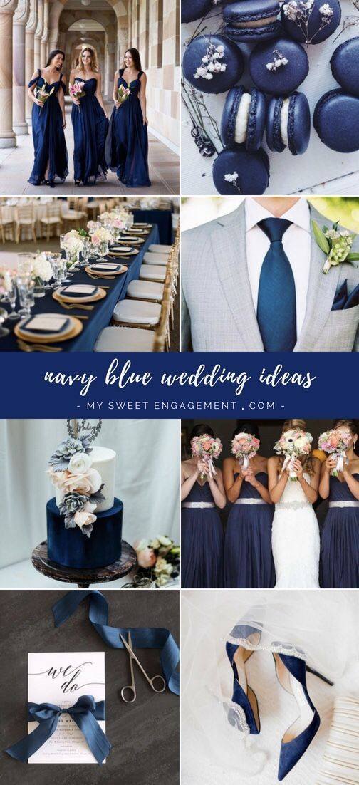 Wedding Colors: Navy Blue / My Sweet Engagement -   18 wedding Colors blue
 ideas