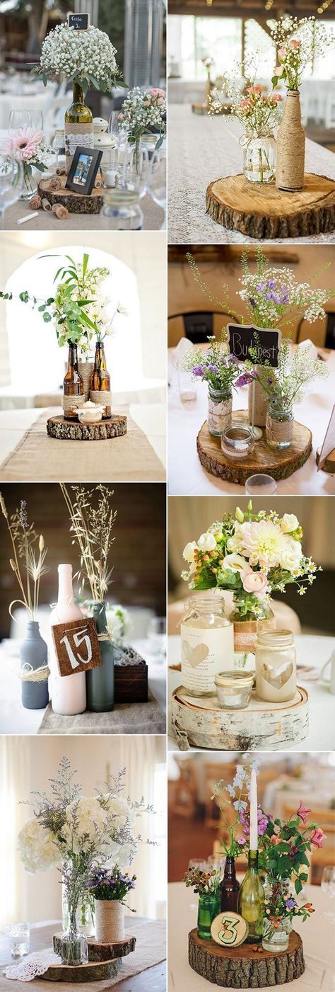 20 Creative DIY Wine Bottle Wedding Centerpieces for Your Big Day -   18 wedding Vintage simple
 ideas