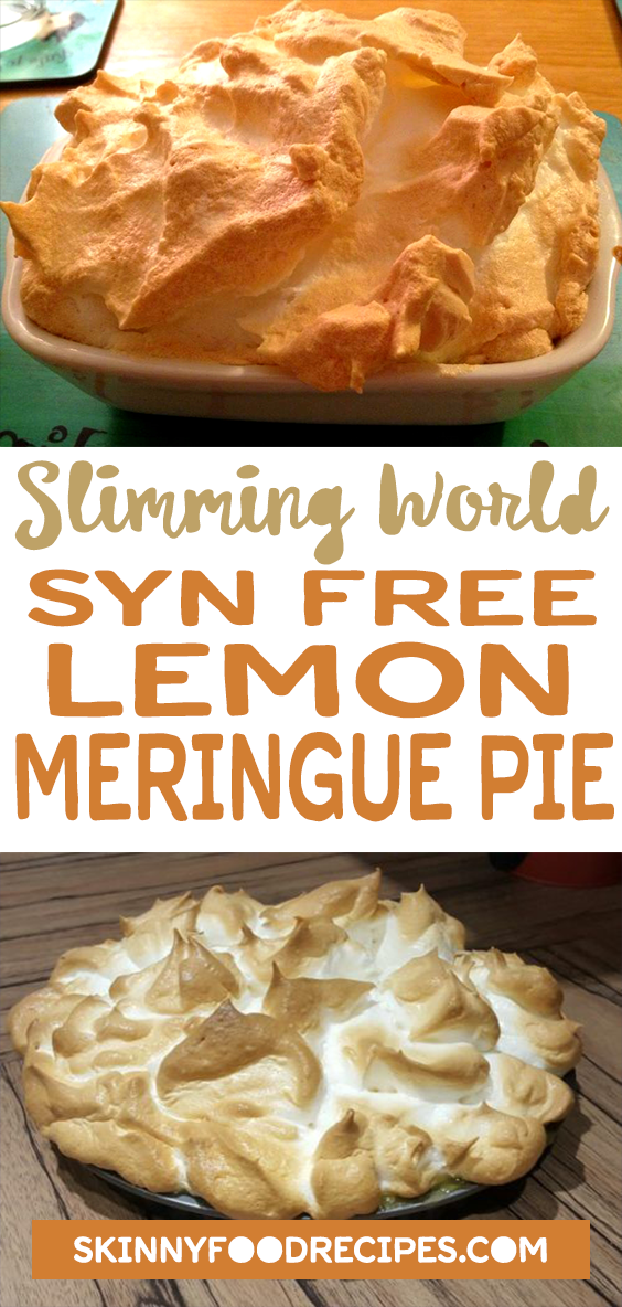 Amazing SYN FREE Lemon Meringue Pie -   20 cake Lemon meringue
 ideas