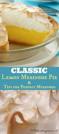 Classic Lemon Meringue Pie -   20 cake Lemon meringue
 ideas