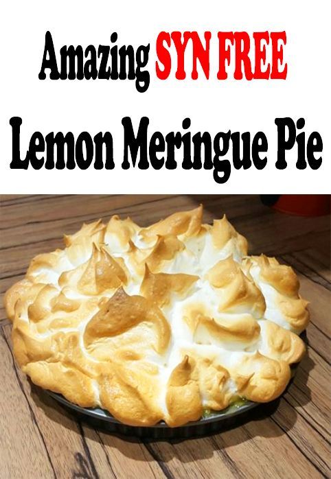 Amazing SYN FREE Lemon Meringue Pie -   20 cake Lemon meringue
 ideas
