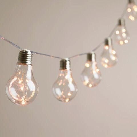 Silver Bulb String Lights -   20 holiday Style string lights
 ideas