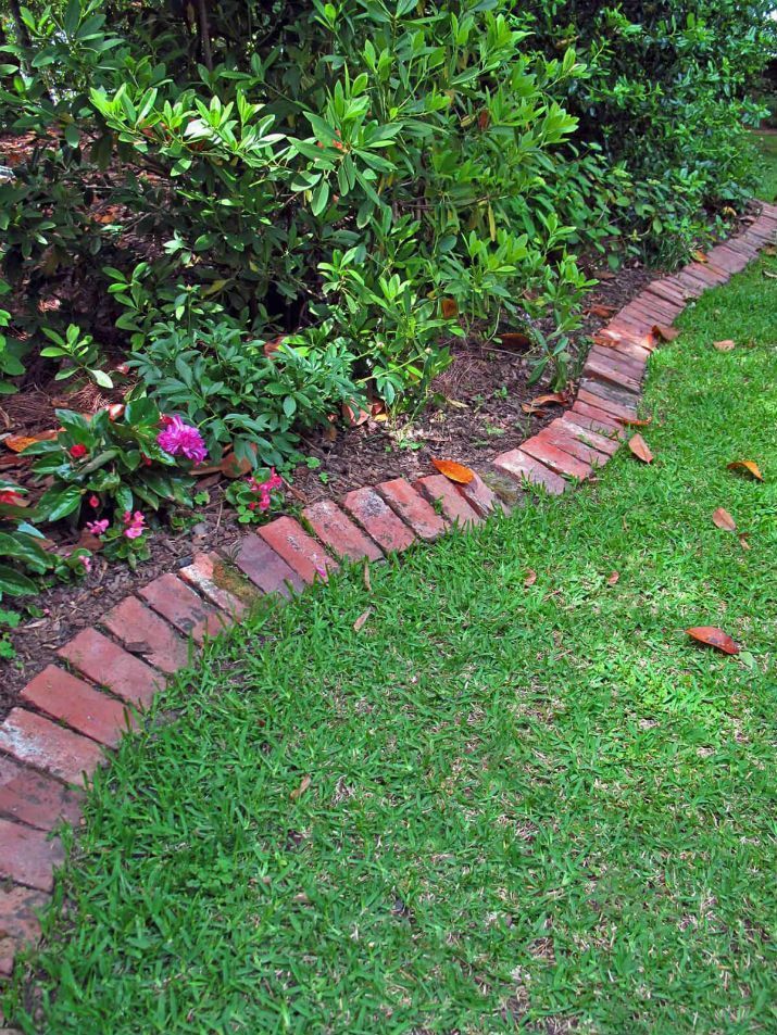 68 Lawn Edging Ideas That Will Transform Your Garden -   21 brick garden edging
 ideas