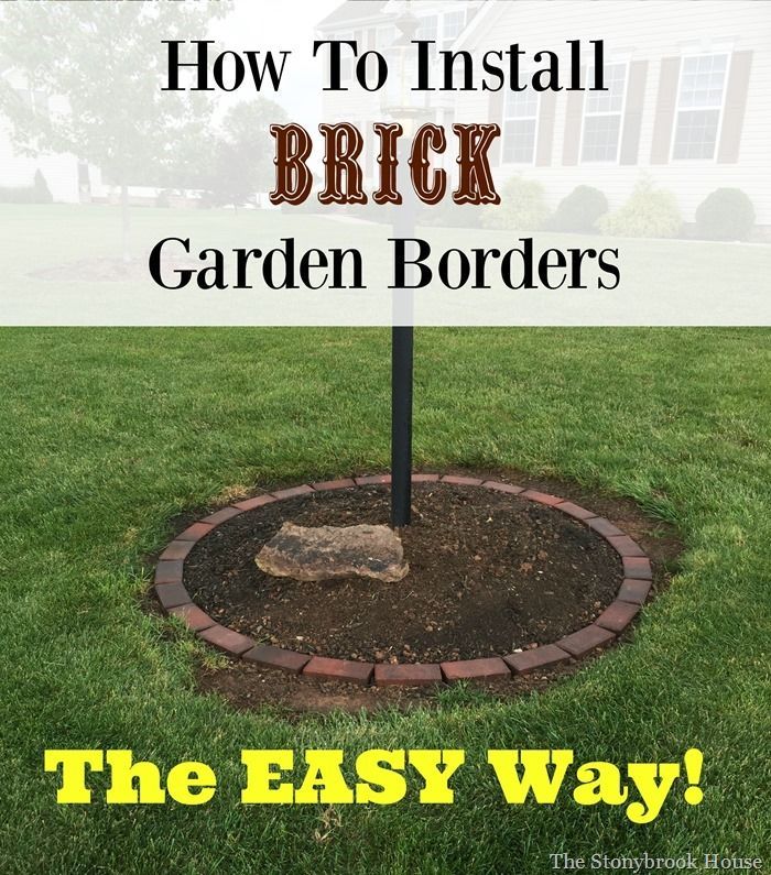 How To Install Brick Garden Borders…The Easy Way! -   21 brick garden edging
 ideas