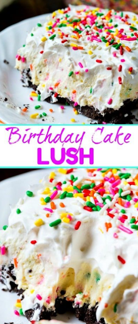 Birthday Cake Lush -   7 desserts Birthday delicious food
 ideas