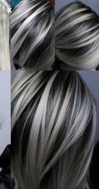 26 super Ideas hair color gray ombre balayage -   7 hair Grey highlights
 ideas