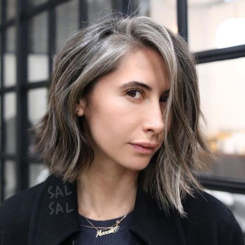 45 Shades of Grey: Silver and White Highlights for Eternal Youth -   7 hair Grey highlights
 ideas