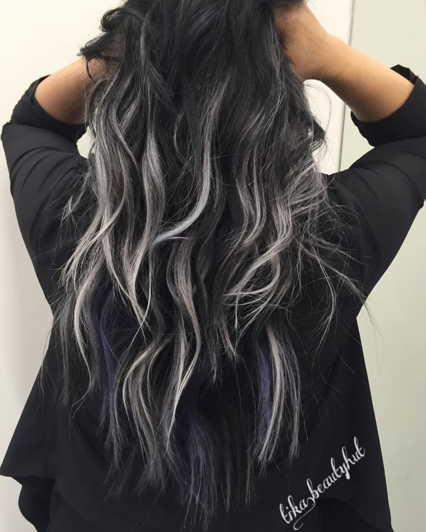 45 Shades of Grey: Silver and White Highlights for Eternal Youth -   7 hair Grey highlights
 ideas