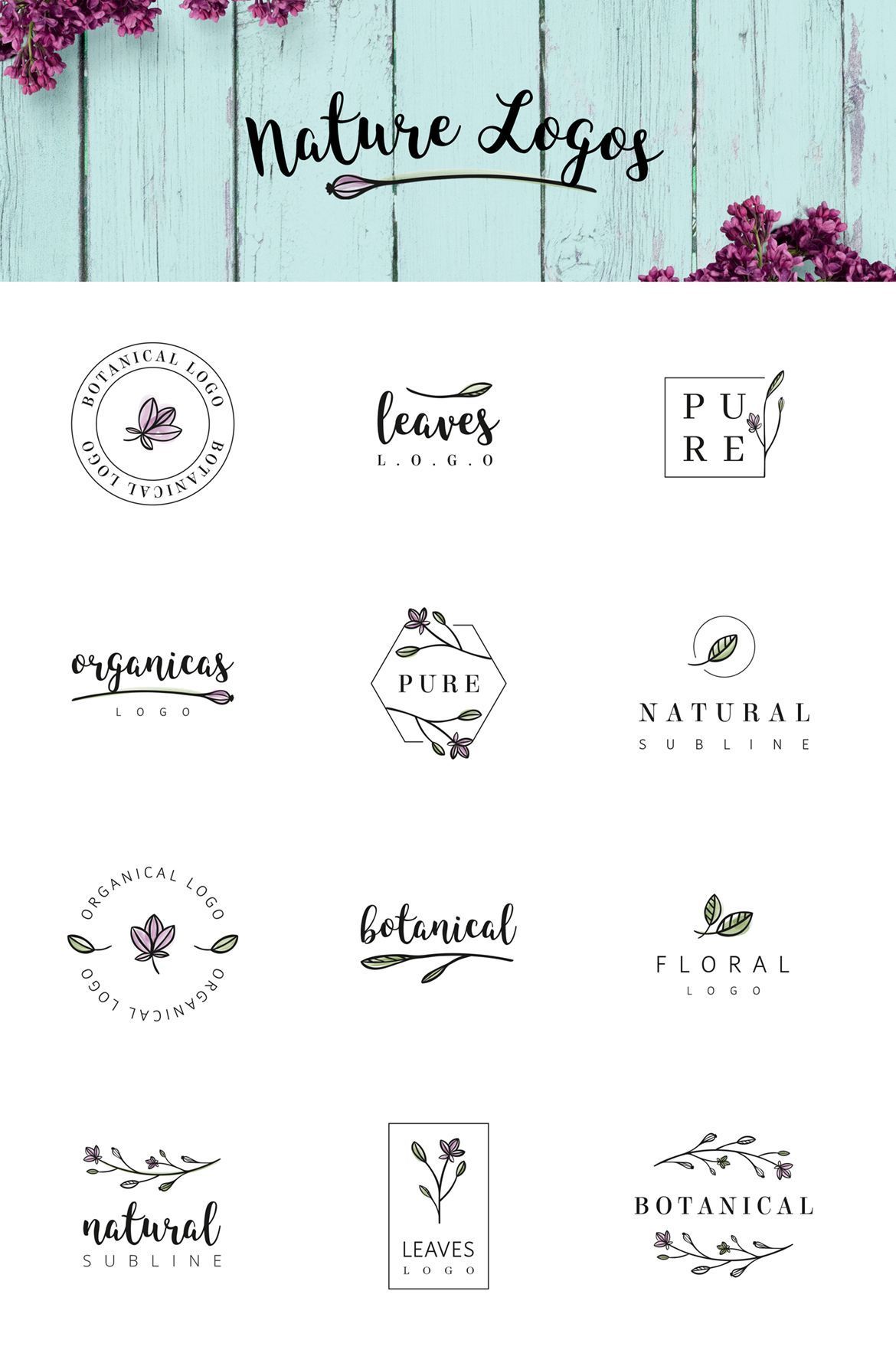 Nature & floral logos + BONUS -   8 planting Logo inspiration
 ideas