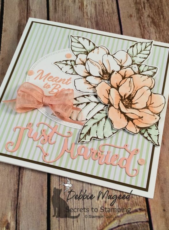 Good Morning Magnolia Wedding Card for the Sisterhood of Crafters -   8 wedding Card stampin up ideas