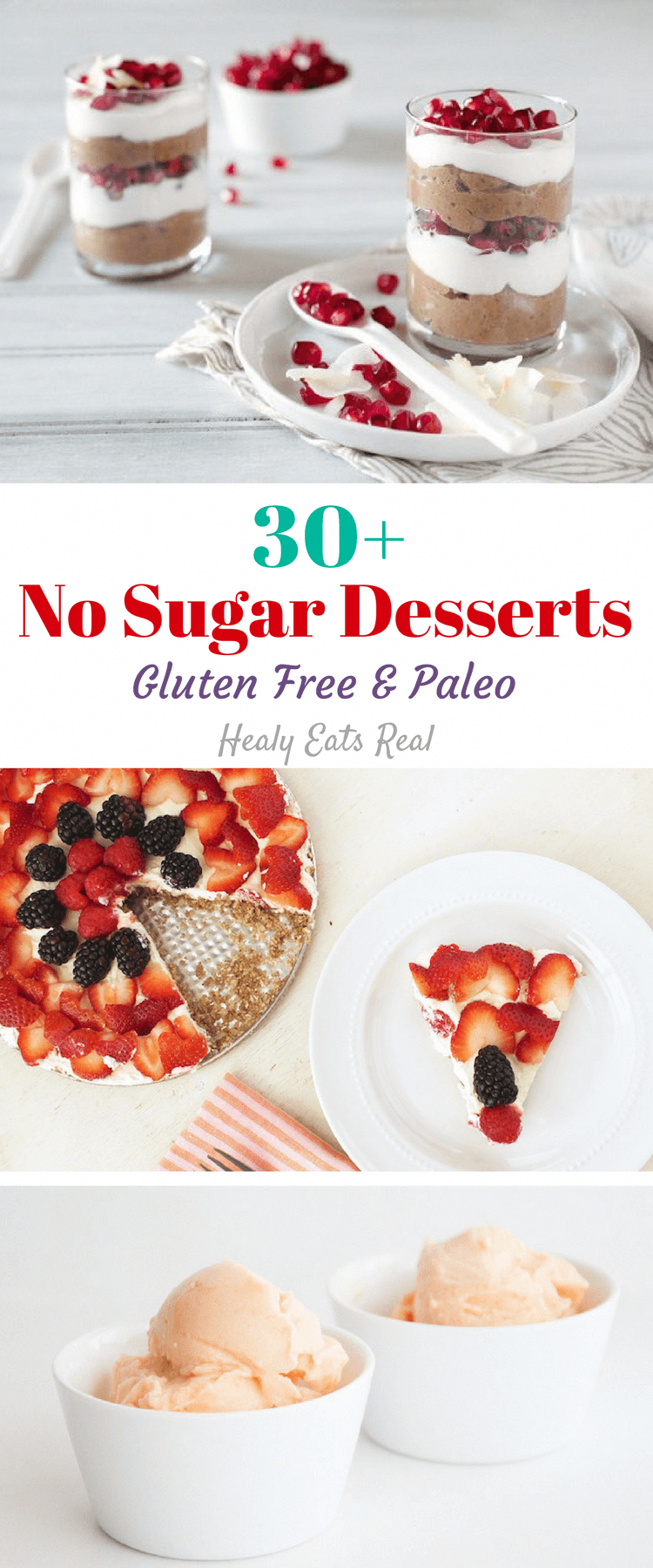 30+ Sugar Free Desserts (Gluten Free & Paleo) -   10 desserts Healthy no sugar ideas