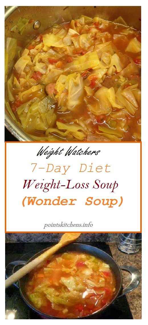 7-Day Diet Weight Loss Soup (Wonder Soup) -   10 diet Soup weight watchers ideas