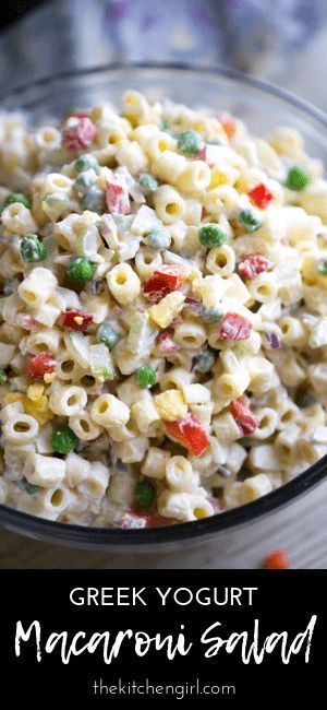 Macaroni Salad Recipe [with Greek Yogurt Dressing] -   10 healthy recipes Best greek yogurt ideas