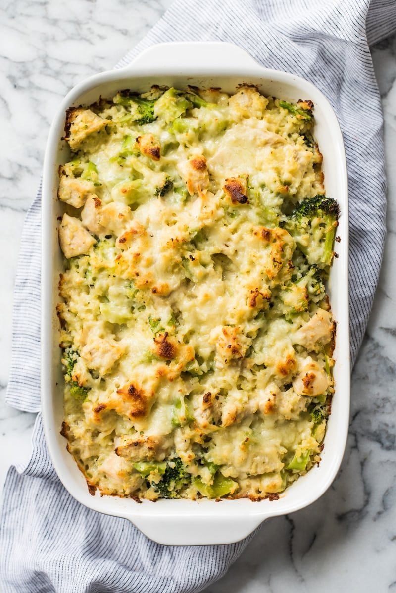 Broccoli Cauliflower Rice Chicken Casserole -   10 healthy recipes Casserole cheese ideas