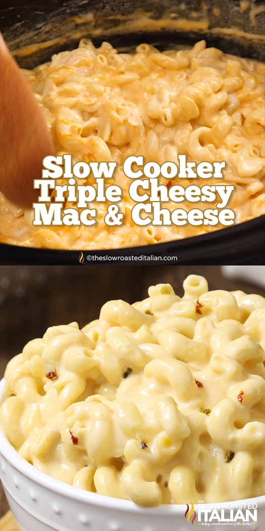 Slow Cooker Triple Cheesy Mac and Cheese -   10 healthy recipes Casserole cheese ideas