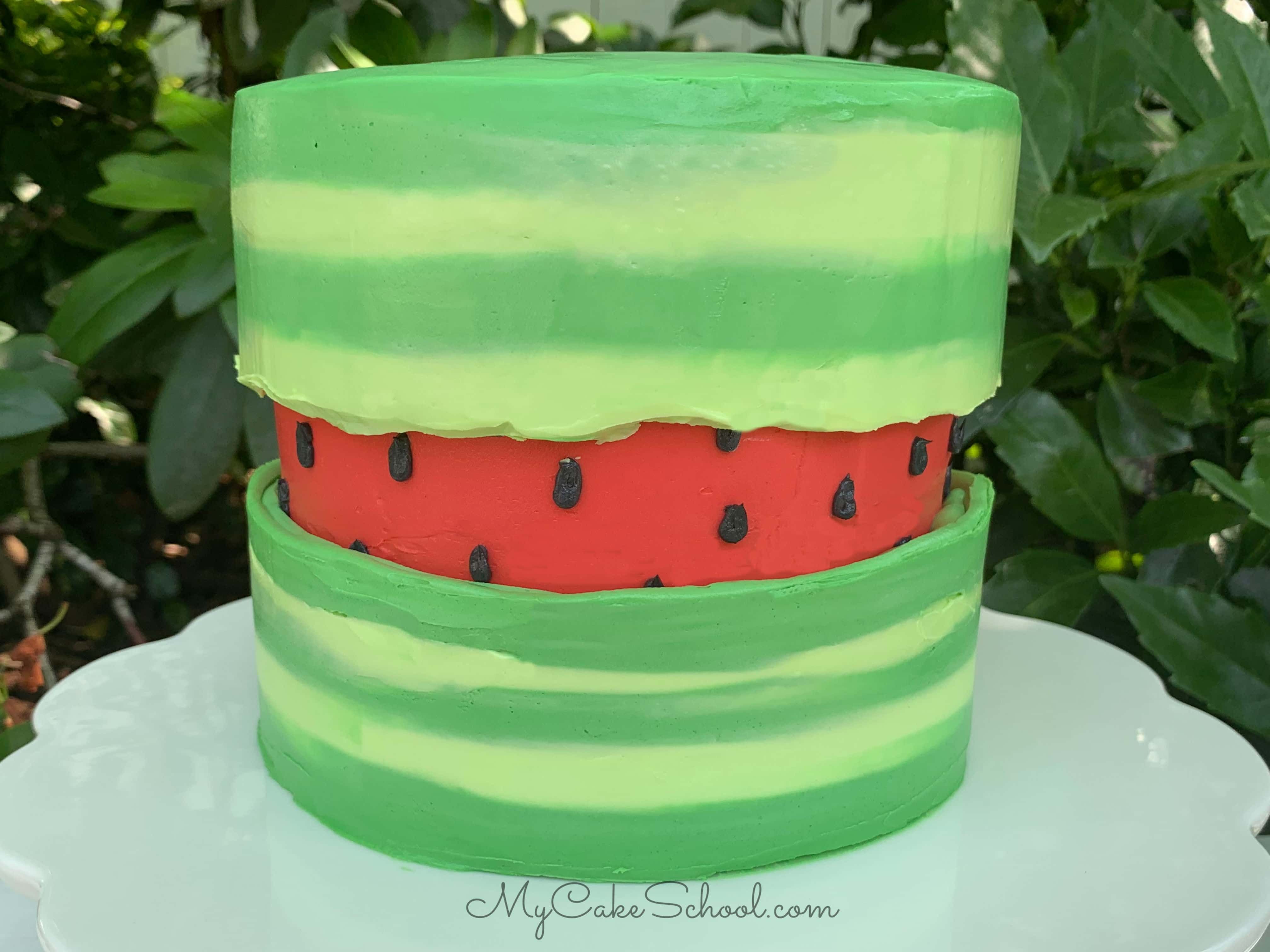 Watermelon Fault Line Cake- Free Cake Decorating Video Tutorial -   10 pretty cake Beautiful ideas