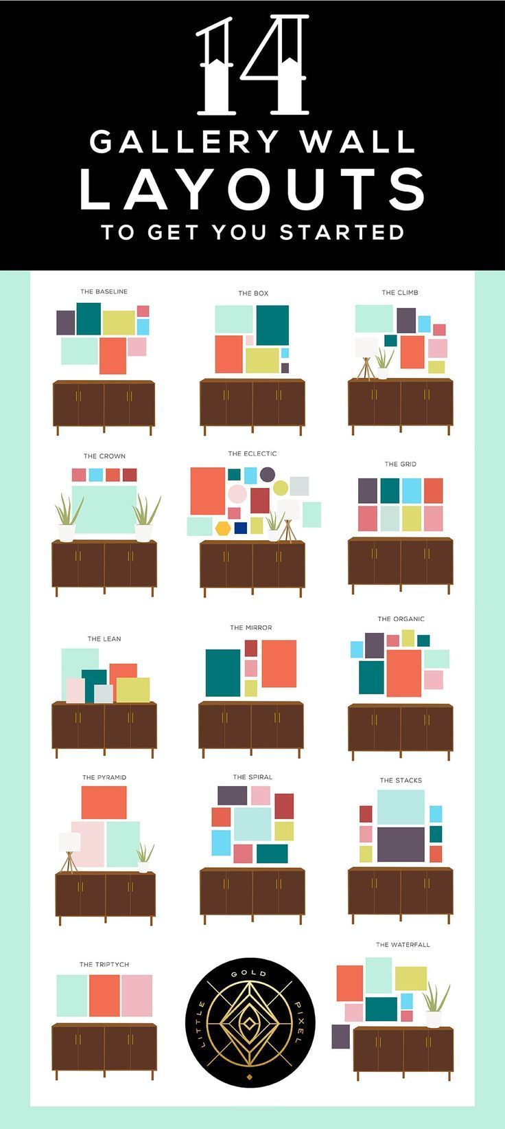 14 Gallery Wall Layouts to Get You Started -   10 room decor Photos layout ideas