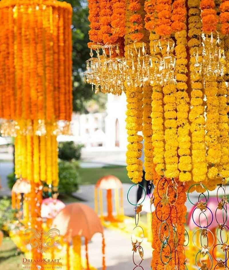 #Trending: 20 Most Vibrant Haldi Decor Ideas For Your Wedding. -   10 wedding Indian haldi ideas