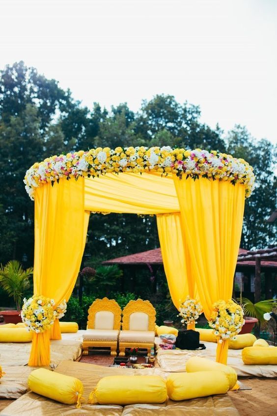 How To Choose The Best Wedding Color Schemes -   10 wedding Indian haldi ideas