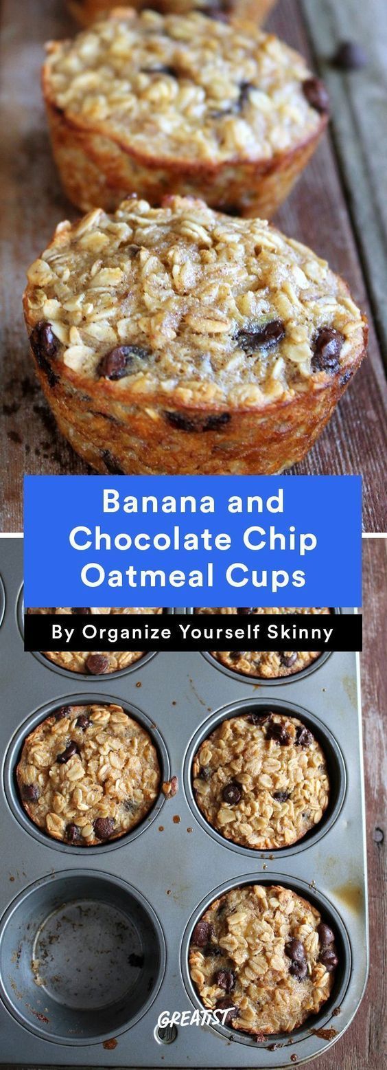 9 Portable Breakfasts You Can Make in a Muffin Tin -   11 healthy recipes Clean chocolate chips ideas