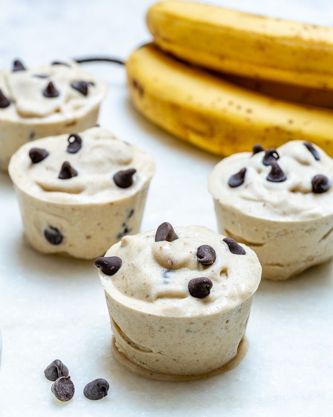 Healthy Chocolate Chip Banana “Ice Cream” Cups for Summertime Fun! -   11 healthy recipes Clean chocolate chips ideas
