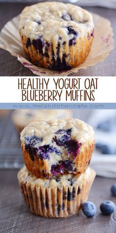 Healthy Yogurt Oat Muffins (with Blueberries or Chocolate Chips!) -   11 healthy recipes Clean chocolate chips ideas