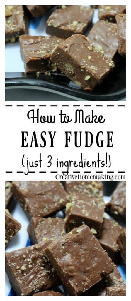 Three Ingredient Fudge -   11 holiday Baking condensed milk ideas