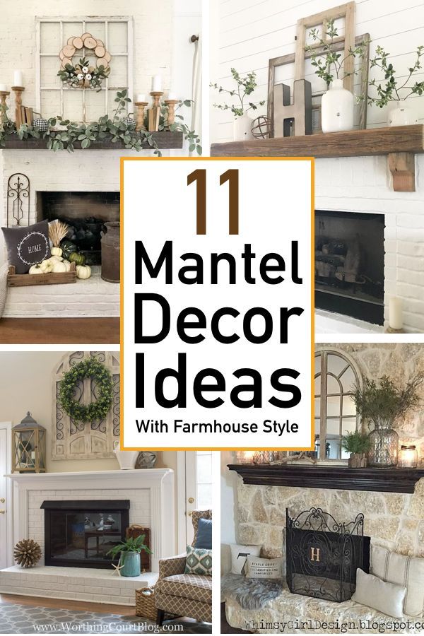11 Gorgeous Mantel Decor Ideas With Farmhouse Style -   11 room decor White farmhouse style ideas
