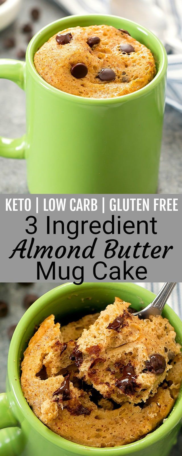 3 Ingredient Keto Almond Butter Mug Cake -   12 desserts Diet almond butter ideas