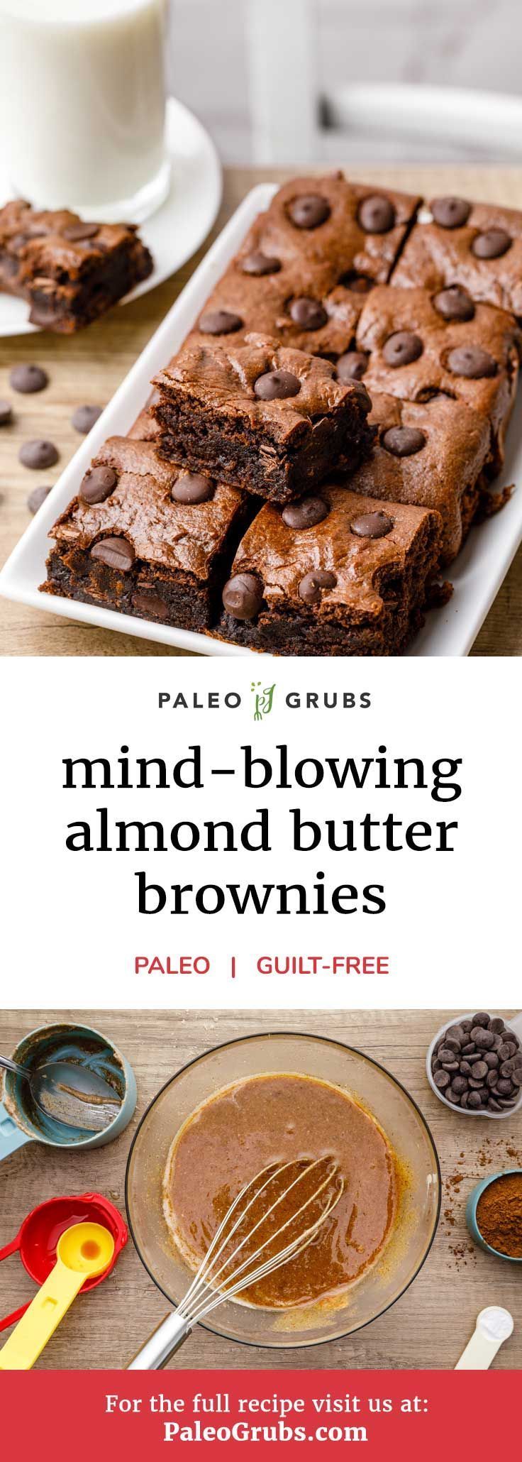 Mind-Blowing Almond Butter Brownies (Moist and Fudgy) -   12 desserts Diet almond butter ideas