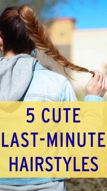5 Hairstyles You Can Do in 5 Minutes -   12 hairstyles For School running late ideas