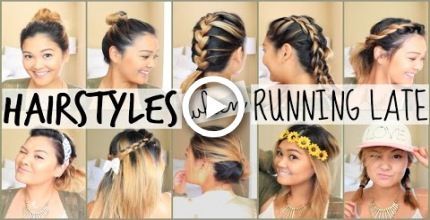 EASY HAIRSTYLES WHEN RUNNING LATE -   12 hairstyles For School running late ideas