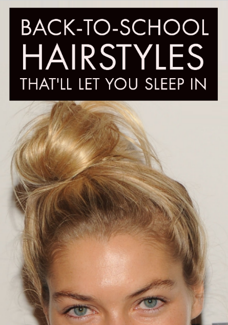 Easy Back to School Hairstyles to Let You Sleep In Later -   12 hairstyles Quick healthy hair ideas