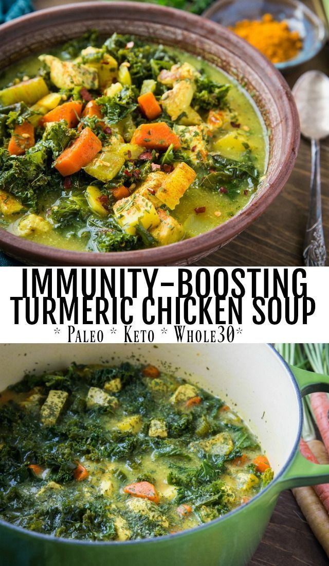 Immunity-Boosting Turmeric Chicken Soup -   12 healthy recipes Soup fitness ideas
