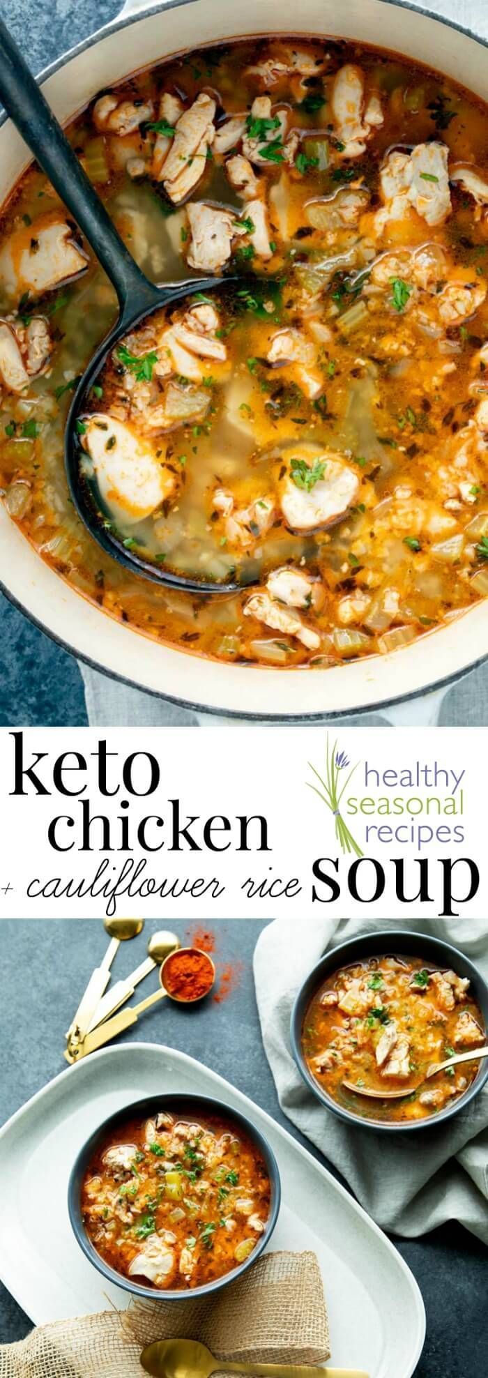 Keto chicken soup -   12 healthy recipes Soup fitness ideas