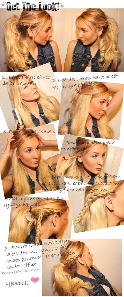 Holiday Ponytail Hairstyles Tutorial: Ponytail Braids -   12 holiday Hairstyles ponytail ideas