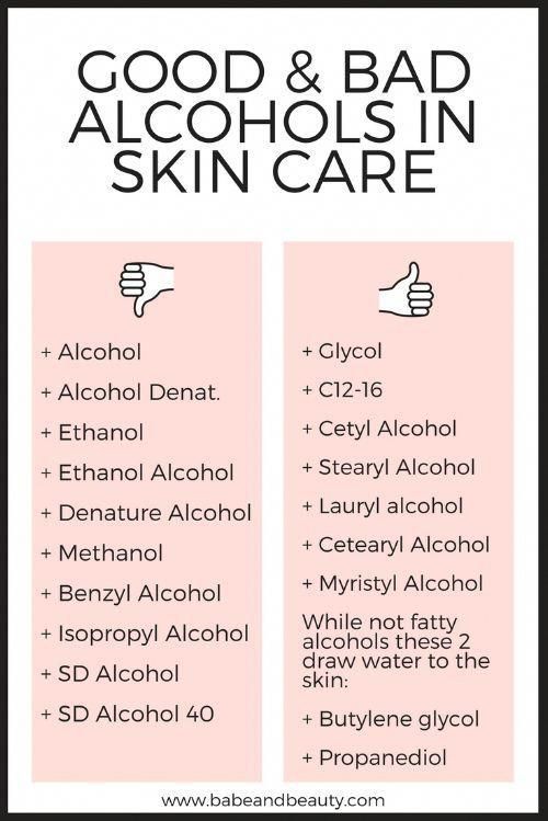 Alcohol in Skin Care -   12 skin care Secrets simple ideas