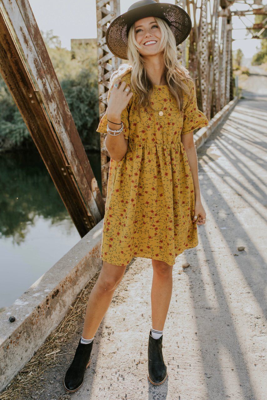 13 floral dress Winter ideas