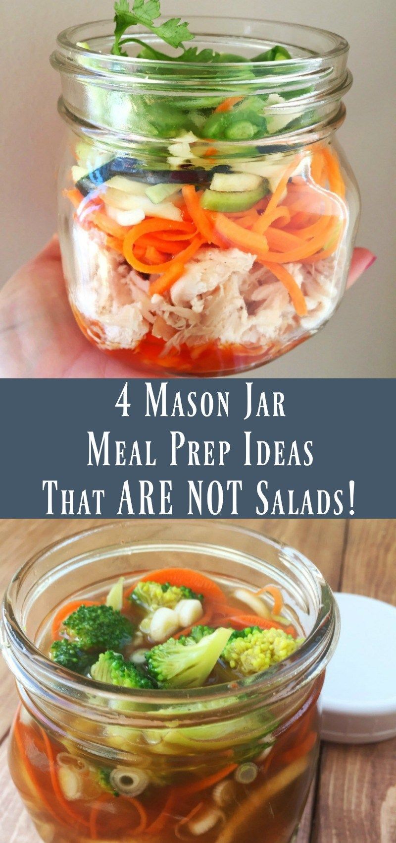 4 Mason Jar Meal Prep Ideas that are not Salads! -   13 healthy recipes Snacks mason jars ideas
