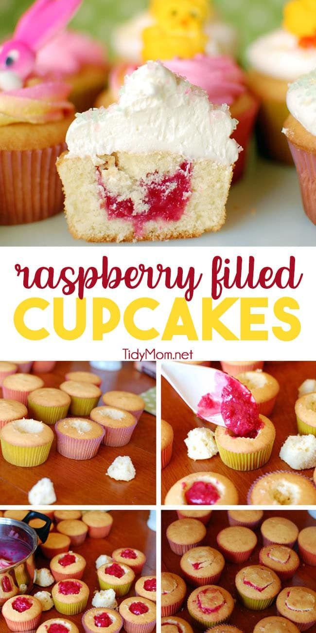 14 cake Cupcake raspberry filling ideas