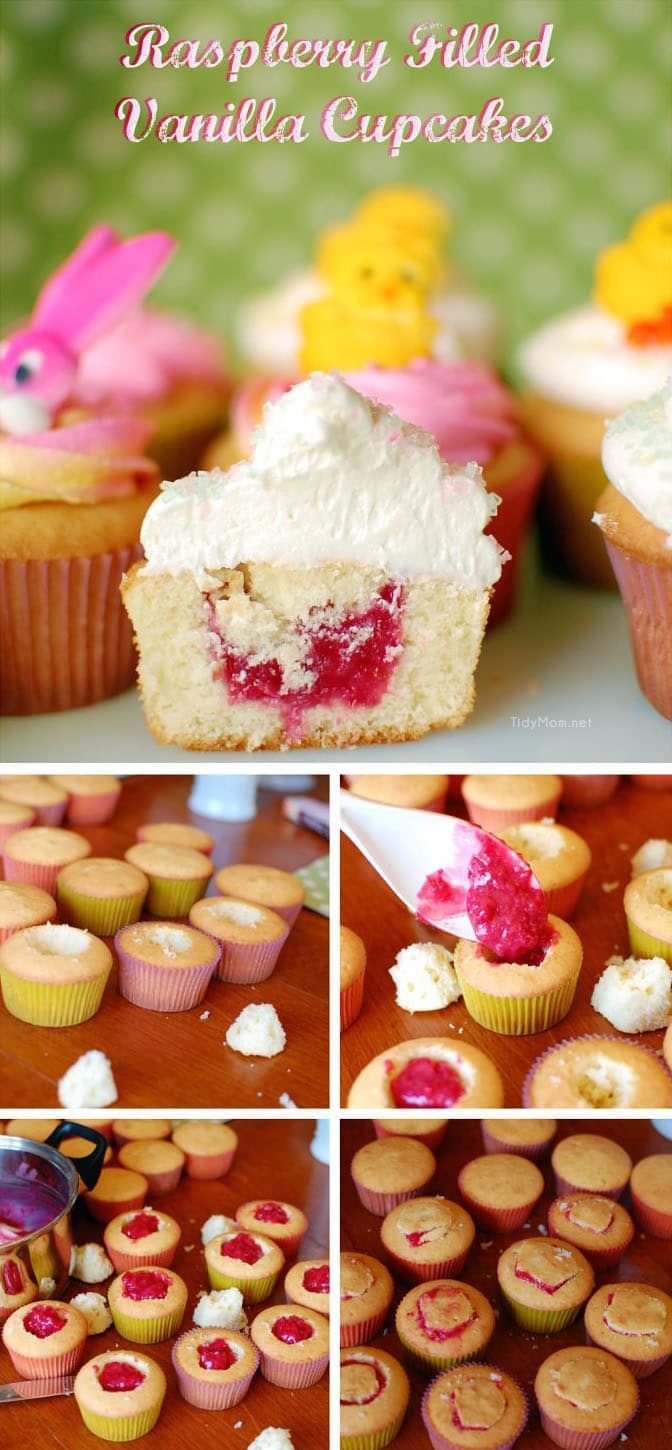 14 cake Cupcake raspberry filling ideas