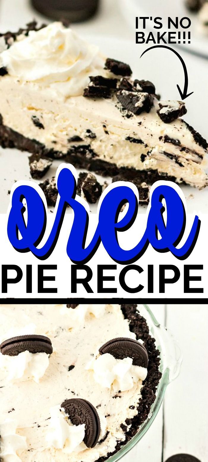 Oreo Pie Recipe -   14 desserts Fancy cream pies ideas