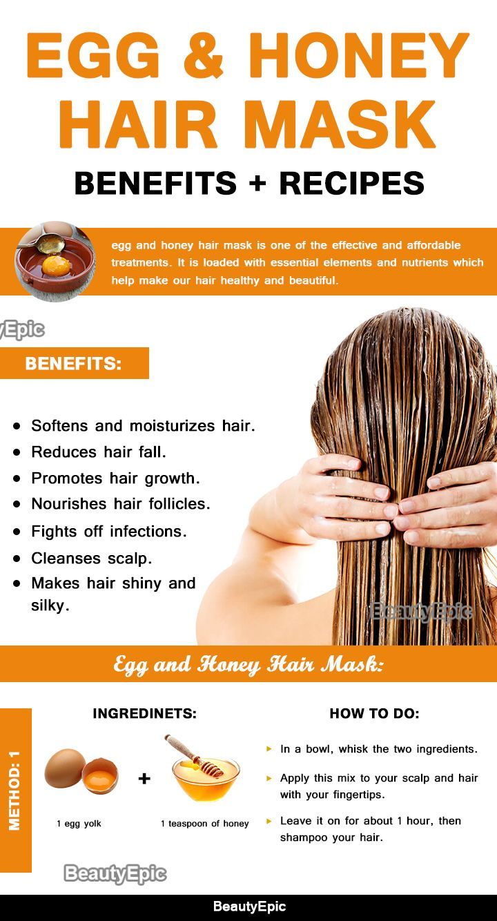 Egg and Honey Hair Mask: Benefits + Top 9 Hair Mask Recipes -   14 hair Care homemade ideas